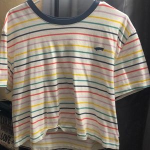 Vans striped crop top